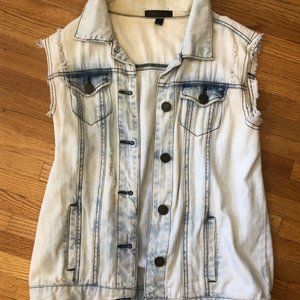 Distressed Light Denim Vest from Nordstrom